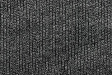 A Close-Up View of Cozy Dark Gray Knitted Fabric Showcasing Texture and Craftsmanship