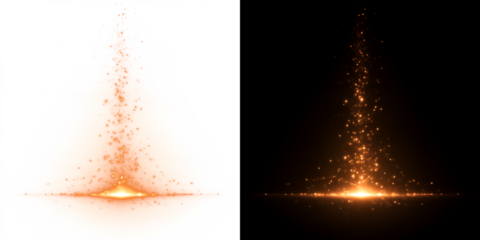 Dual radiant light bursts
