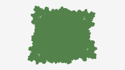 Green fractal pattern abstract geometric background organic shape for nature or science concepts iso