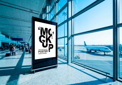 Airport Poster Mockup