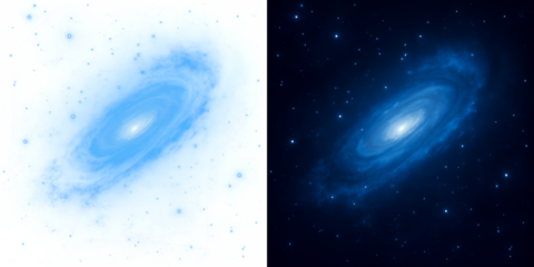 Dual spiral galaxies in space