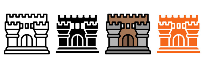 Icon Set Multiple Style Collection. Shield, Lock, Firewall, Safe, Badge, Guard, Fortress, Armor, Umbrella, Hand, Eye, Fingerprint, Lockbox, Vault, Safety Vest, Security Camera, Barrier, Medical Shield