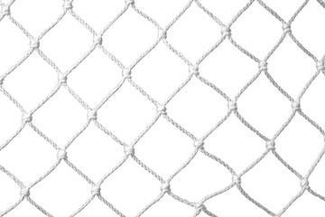 Naklejka premium white football soccer net isolated on white or transparent png