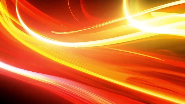 Vibrant streaks of warm light flow and swirl, creating an energetic and abstract visual.