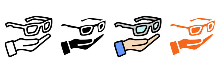 Icon Set Multiple Style Collection. Shield, Lock, Firewall, Safe, Badge, Guard, Fortress, Armor, Umbrella, Hand, Eye, Fingerprint, Lockbox, Vault, Safety Vest, Security Camera, Barrier, Medical Shield