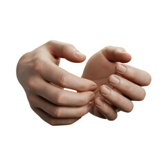 Two human Hands with Transparent Background