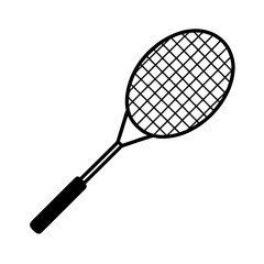 badminton racket vector clip art for web and graphic design