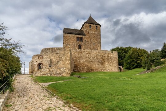 view of the historic Bedzin Castle in southern Poland