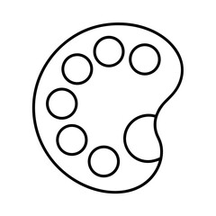 Vector Clip Art Color Palette on White Background for Web and Graphic Design