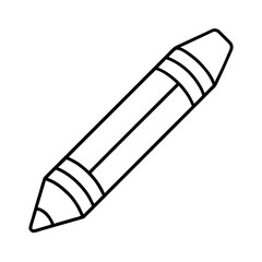 Vector Clip Art Crayons on White Background for Web and Graphic Design