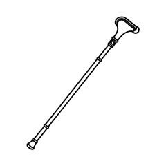 vector clip art hiking stick for web and graphic design