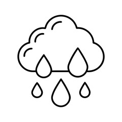 Vector Clip Art Humidity Icon on White Background for Web and Graphic Design