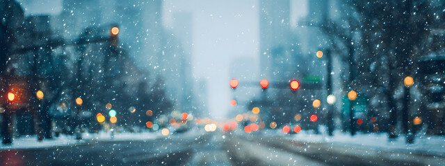 Urban Winter Commute Mood