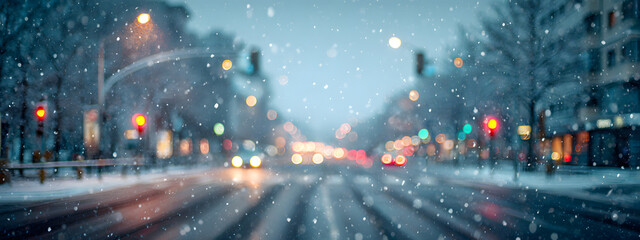 Urban Winter Commute Mood