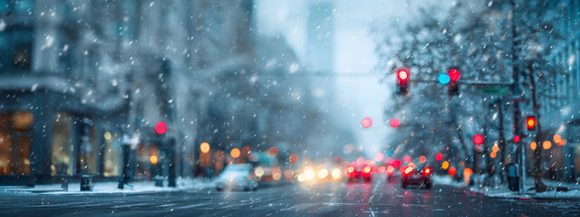 Urban Winter Commute Mood