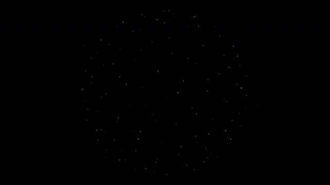 Minimal glowing particles animation with dark background and soft motion
