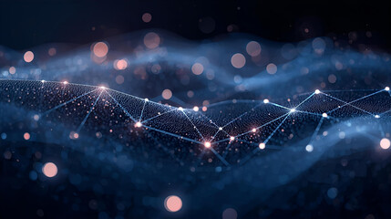 AI Neural Lightscape Background