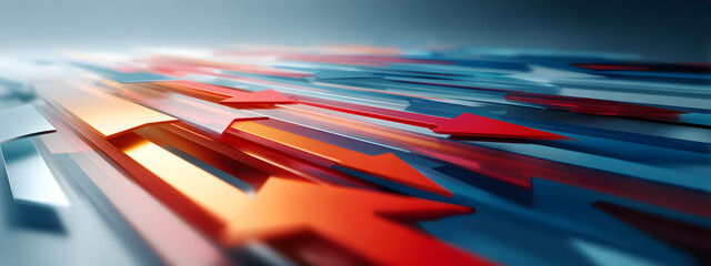 Abstract Logistics Direction Arrows