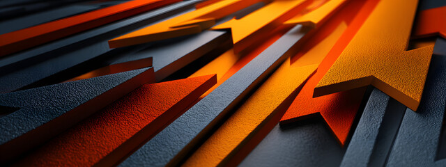 Abstract Logistics Direction Arrows