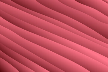 Obraz premium Smooth Ribbon Waves Pink Gradient Abstract Wallpaper