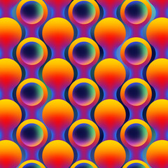 Abstract background with colorful circles in a modern gradient artwork