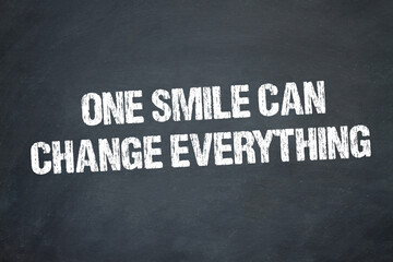 Fototapeta premium One Smile Can Change Everything 