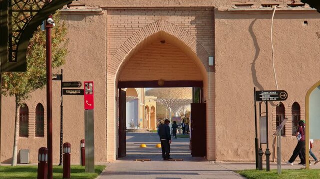 22 October 2025, Complex of Khoja Ahmed Yasawi, Turkestan City, Kazakhstan