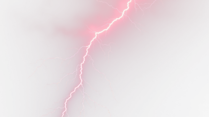 Pink and purple lightining bolt, Lightning, electric lightning bolt strike, lightning bolt strike isolated on white background