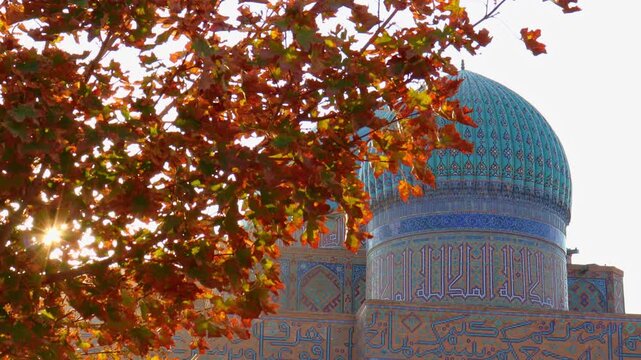 22 October 2025, Mausoleum of Khoja Ahmed Yasawi, Turkestan City, Kazakhstan