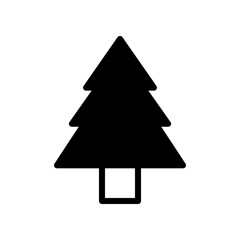 Obraz premium Minimal Christmas Tree Icon For Holiday Design And Festive Branding