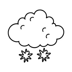 vector clip art snowstorm cloud for web and graphic design