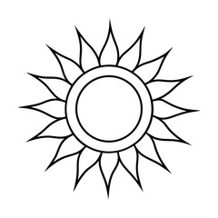 vector clip art sun for web and graphic design