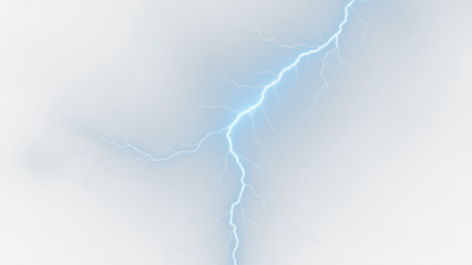 Light blue lightining bolt, Lightning, electric lightning bolt strike, lightning bolt strike isolated on white background