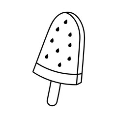vector clip art watermelon popsicle for web and graphic design