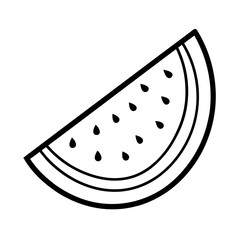 vector clip art watermelon slice for web and graphic design