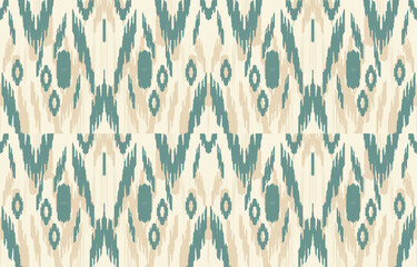 Ethnic abstract ikat art. Aztec ornament print. geometric ethnic pattern seamless  color oriental.  Design for background ,curtain, carpet, wallpaper, clothing, wrapping, Batik, vector illustration.