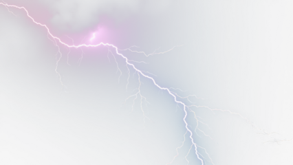 Blue and purple lightining bolt, Lightning, electric lightning bolt strike, lightning bolt strike isolated on white background