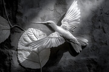 Naklejka premium Hummingbird Sculpture