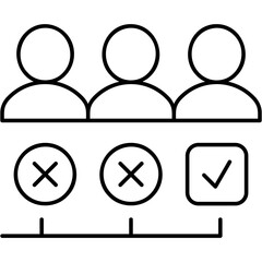 Line Art Hr Selection Icon