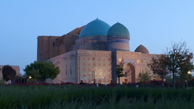 22 October 2025, Mausoleum of Khoja Ahmed Yasawi, Turkestan City, Kazakhstan