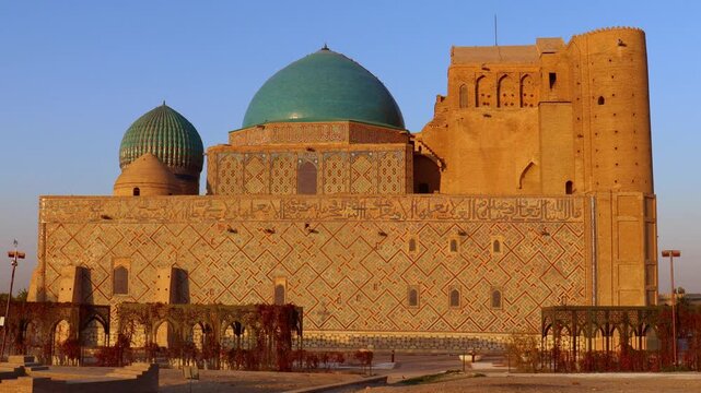 22 October 2025, Complex of Khoja Ahmed Yasawi, Turkestan City, Kazakhstan