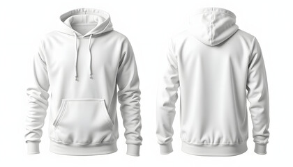 white t-shirt and polo shirt isolated on white background