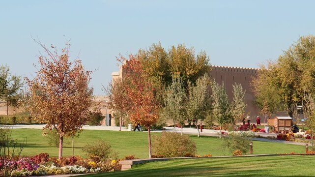 22 October 2025, Complex of Khoja Ahmed Yasawi, Turkestan City, Kazakhstan