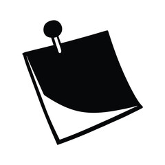 Minimalist Sticky Note Pin Icon