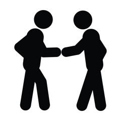 Handshake icon – business agreement, partnership, teamwork, cooperation