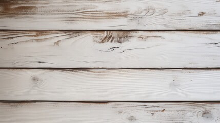 Obraz premium A close-up view of weathered white wooden planks, showcasing natural grain patterns and textures.