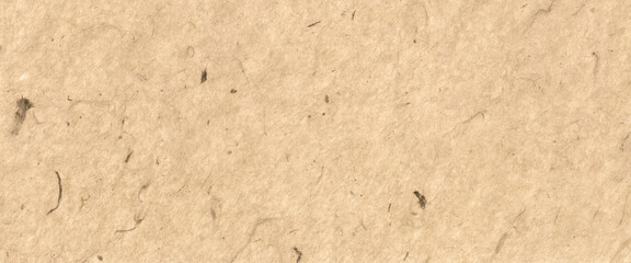 Brown paper fiber texture background. Natural organic sheet with visible fibers for design. Contemporary recycled material element