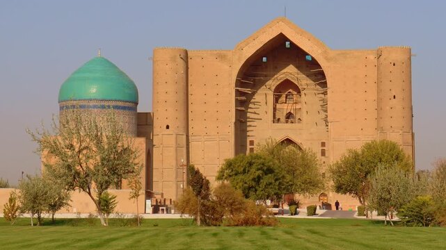 22 October 2025, Mausoleum of Khoja Ahmed Yasawi, Turkestan City, Kazakhstan