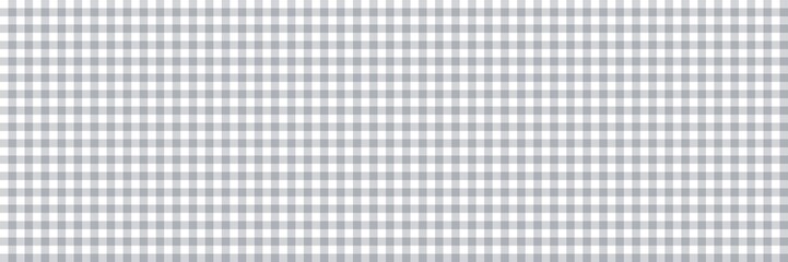 Gray gingham seamless pattern with soft checkered squares. Clean neutral picnic tablecloth style background, ideal for fabric, wallpaper, wrapping paper, kitchen decor, modern and minimalist designs. © Enka Enka