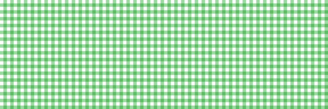 Green gingham seamless pattern with soft checkered squares. Fresh picnic tablecloth style background perfect for fabric, wallpaper, kitchen decor, Christmas crafts, and St. Patrick&rsquo;s Day designs.